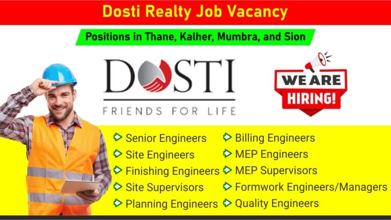 Dosti Realty Job Vacancy