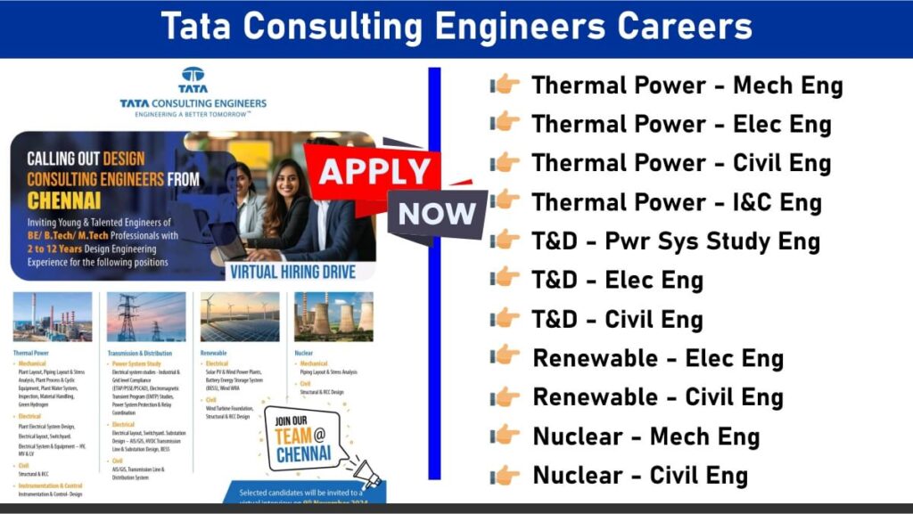 Tata Consulting Engineers Careers