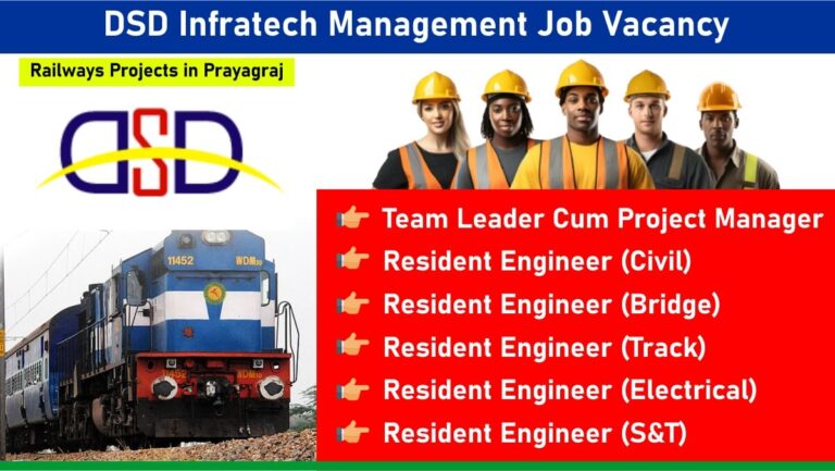 DSD Infratech Management Job Vacancy