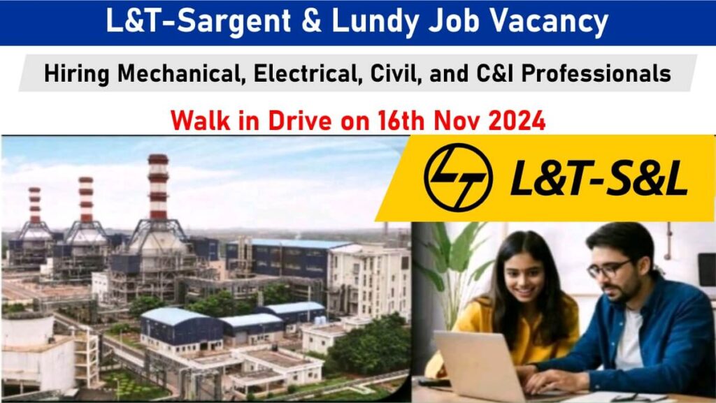 L&T-Sargent & Lundy Job Vacancy