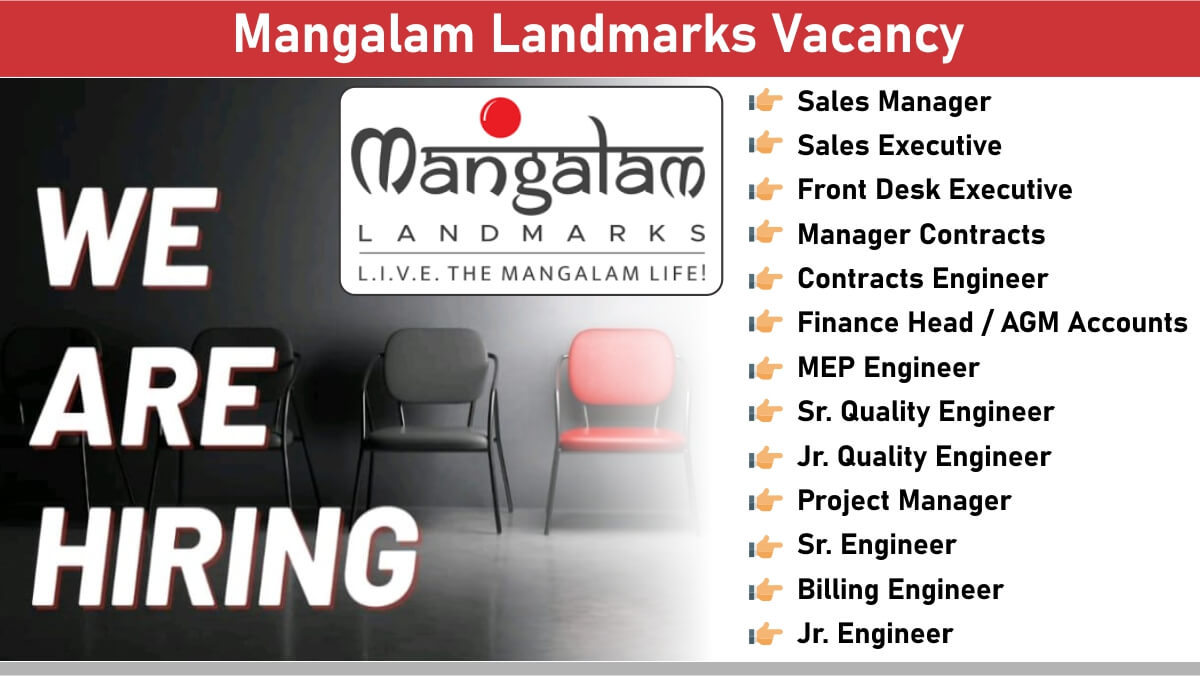 Mangalam Landmarks Vacancy