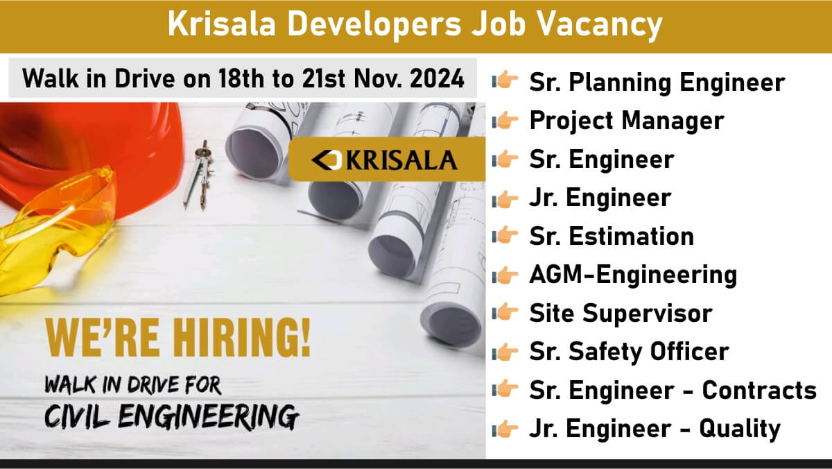 Krisala Developers Job Vacancy