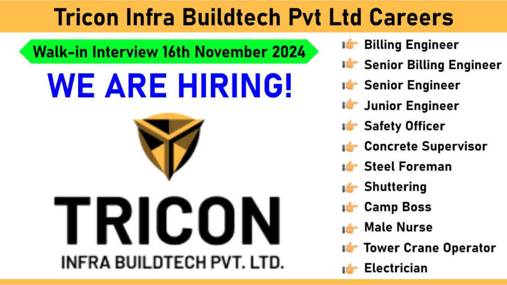 Tricon Infra Buildtech Pvt Ltd Careers