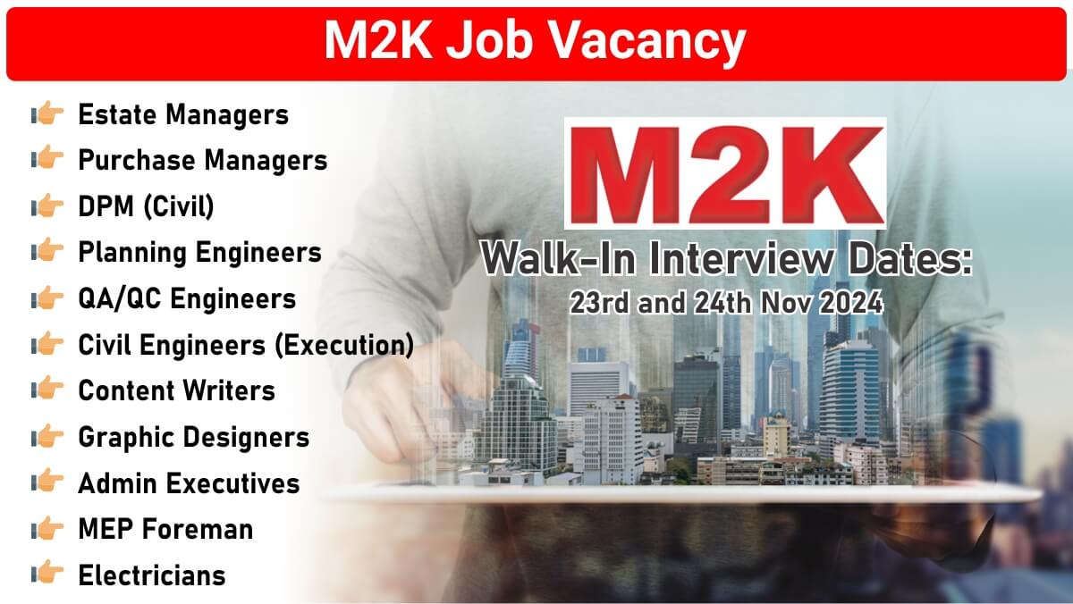 M2K Job Vacancy