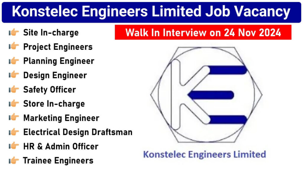 Konstelec Engineers Limited Job Vacancy