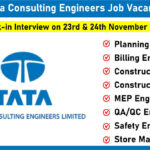 Tata Consulting Engineers Job Vacancy