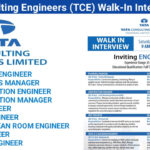 Tata Consulting Engineers (TCE) Walk-In Interview 2024 | 7th Dec And 8th Dec 2024