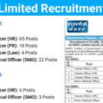 NHPC Limited Recruitment 2024 | For Trainee Officer And Senior Medical Officer