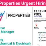 Godrej Properties Urgent Hiring 2024 | For Safety, QS & Billing, and MEP (Mechanical & Electrical)