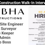 SOBHA Construction Walk-In Interview 2024 | For Civil Site Engineer, Land Surveyor, Store Keeper / Site Admin / Camp Boss