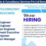 Advent Projects & Consultancy Services Pvt Ltd Recruitment 2024 | Construction Jobs In Pune