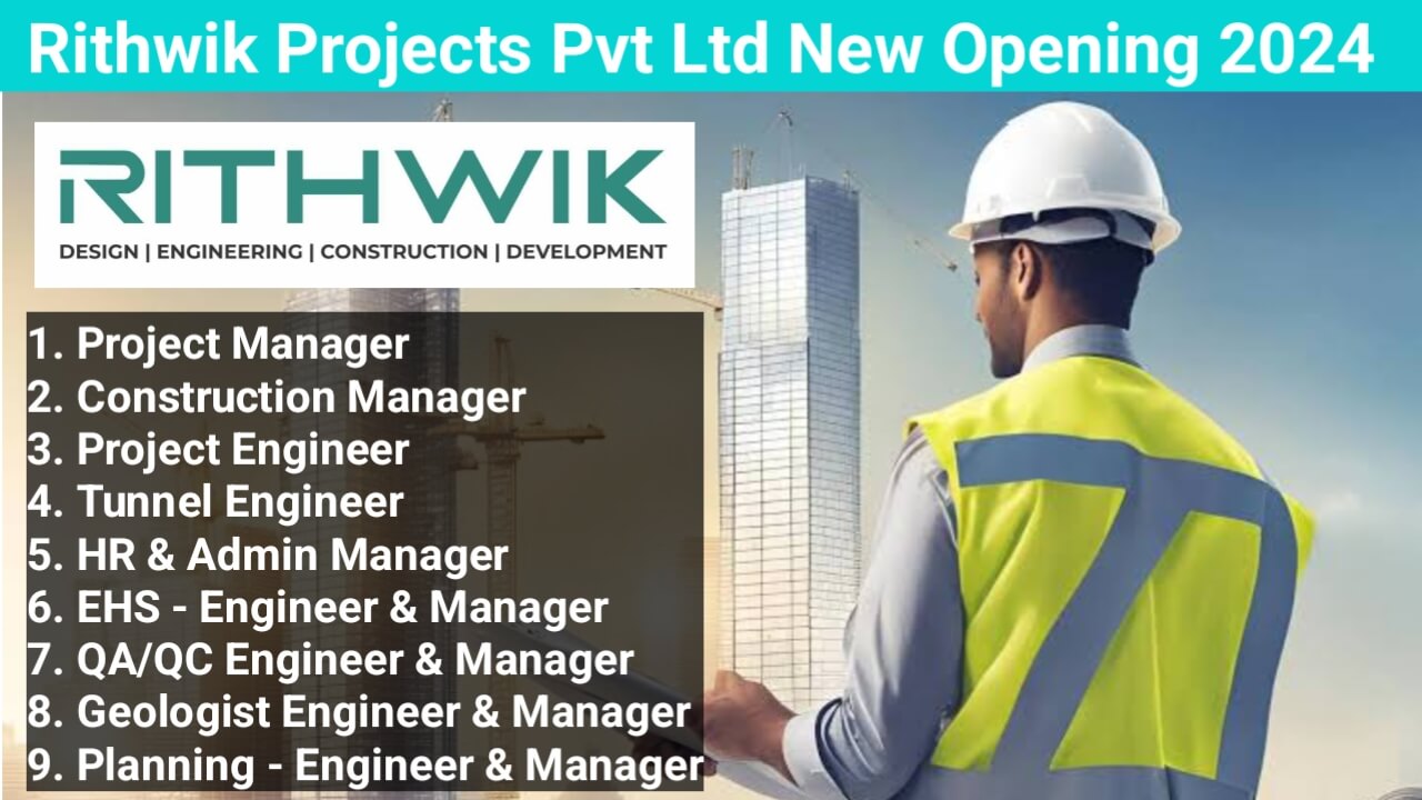 Rithwik Projects Pvt Ltd New Opening 2024