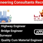 Lion Engineering Consultants New Vacancy 2025 | For Assistant Highway Engineer, Assistant Bridge Engineer And Quantity Surveyor