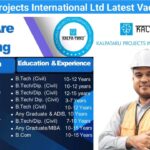 Kalpataru Projects International Ltd Latest Vacancy 2025 | Construction Jobs In Kolkata