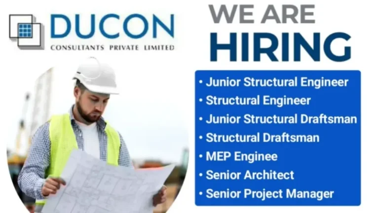 Ducon Consultants Pvt. Ltd Walk-In Interview 2025 | Date: 4th January 2025