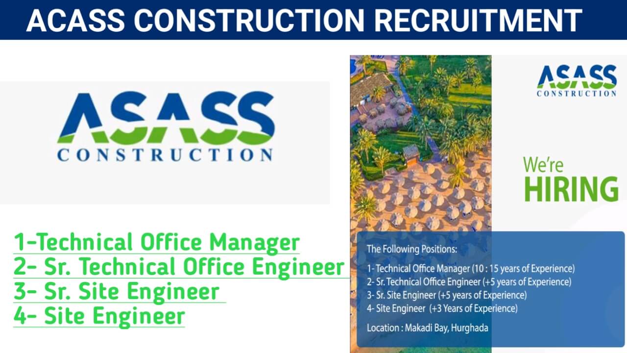 ACASS Construction Urgent Hiring 2024 | Civil Site Engineer Jobs Near Me