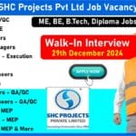 SHC Projects Pvt Ltd Job Vacancy