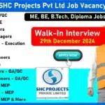 SHC Projects Pvt Ltd Job Vacancy