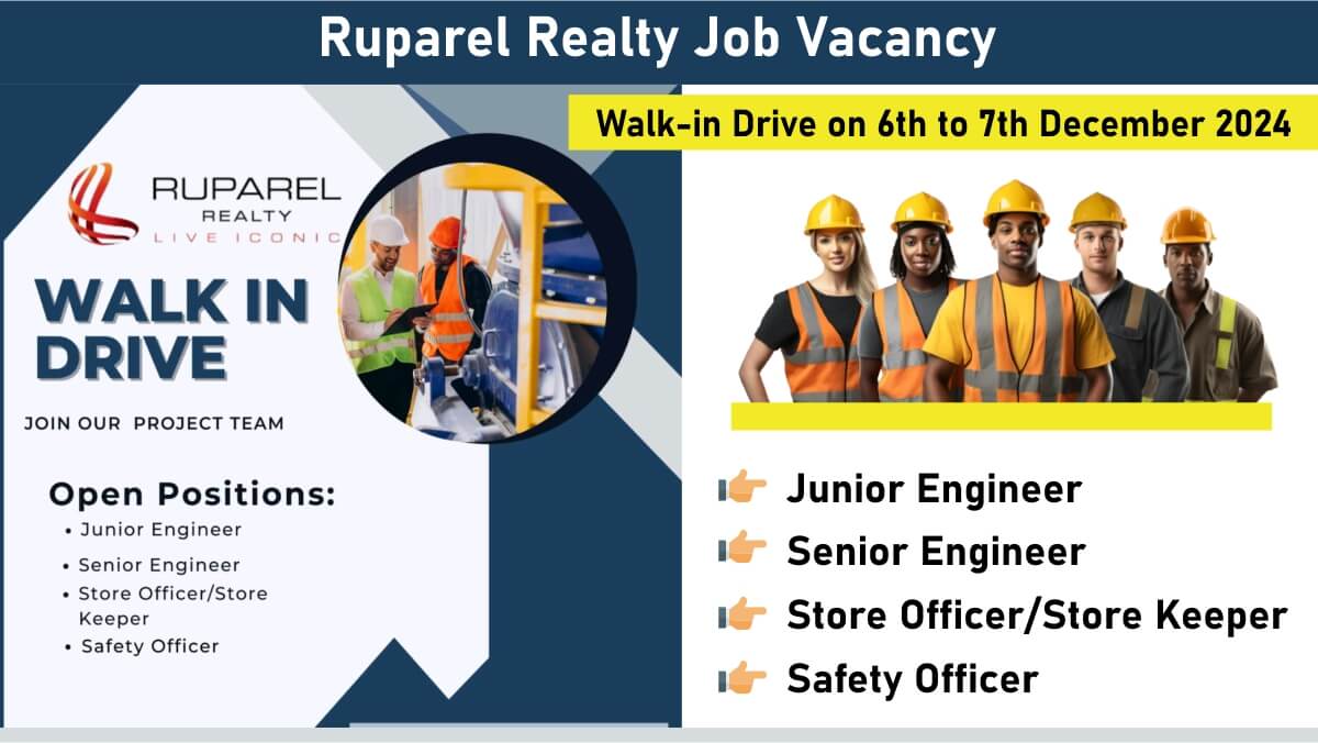 Ruparel Realty Job Vacancy