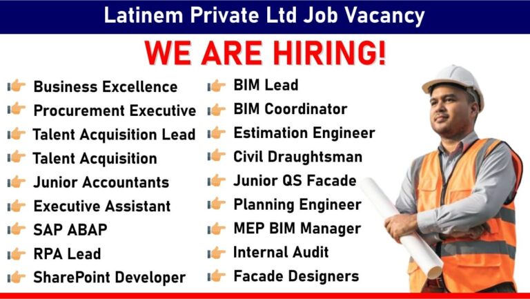 Latinem Private Ltd Job Vacancy