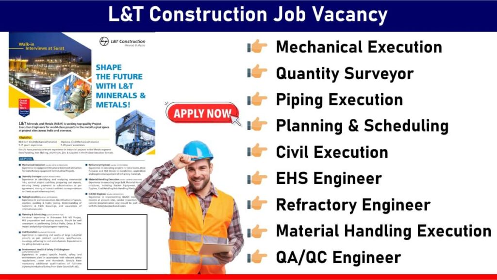 L&T Construction Job Vacancy