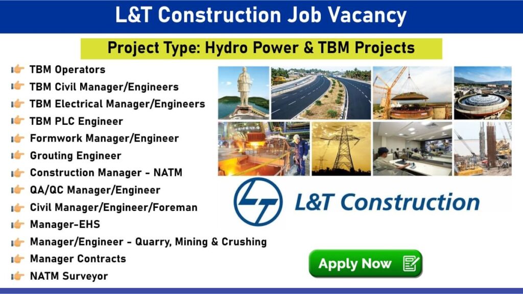 L&T Construction Job Vacancy