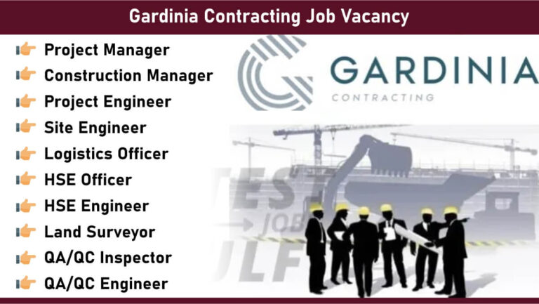 Gardinia Contracting Job Vacancy