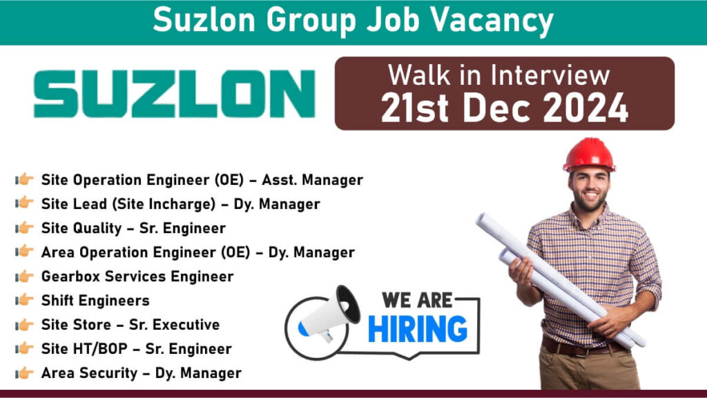 Suzlon Group Job Vacancy