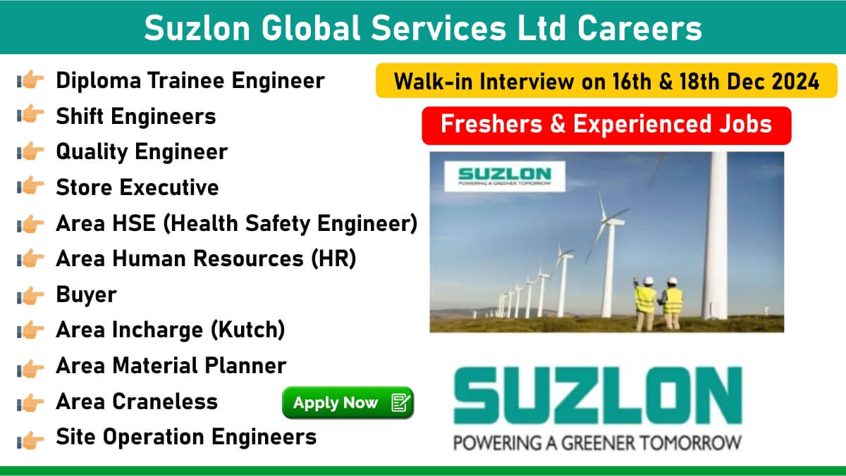 Suzlon Global Services Ltd Careers