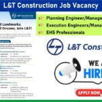 L&T Construction Job Vacancy