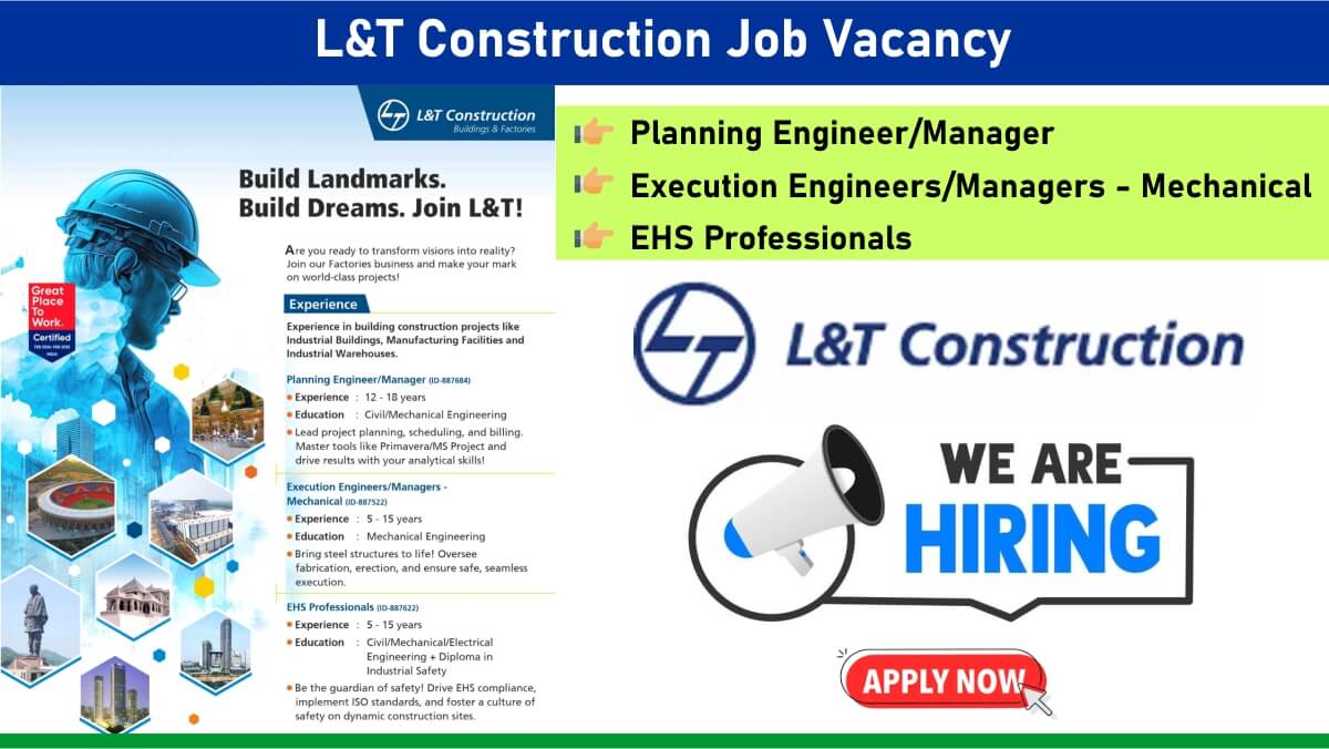 L&T Construction Job Vacancy