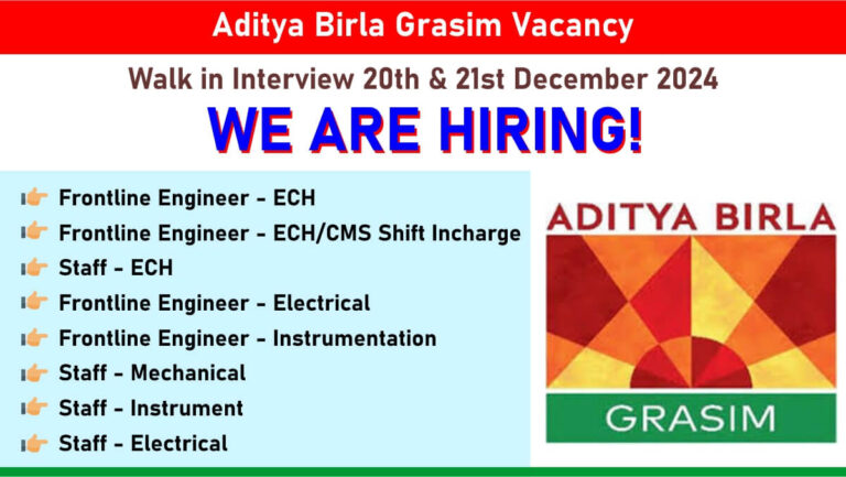 Aditya Birla Grasim Vacancy