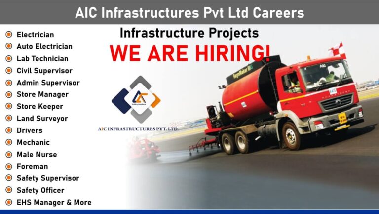 AIC Infrastructures Pvt Ltd Careers