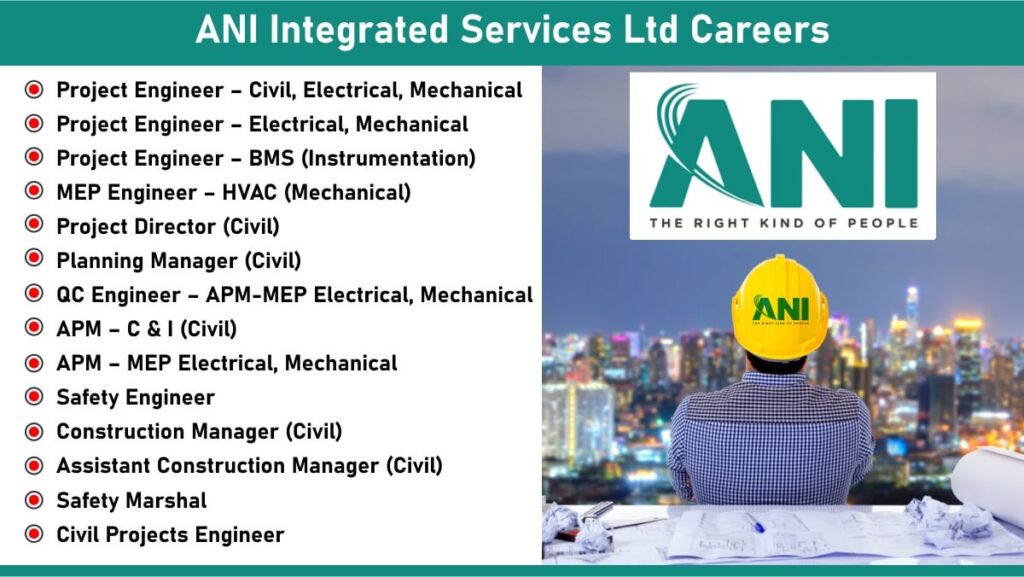 ANI Integrated Services Ltd Careers