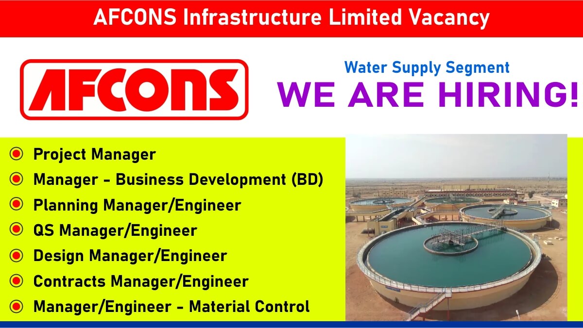 AFCONS Infrastructure Limited Vacancy