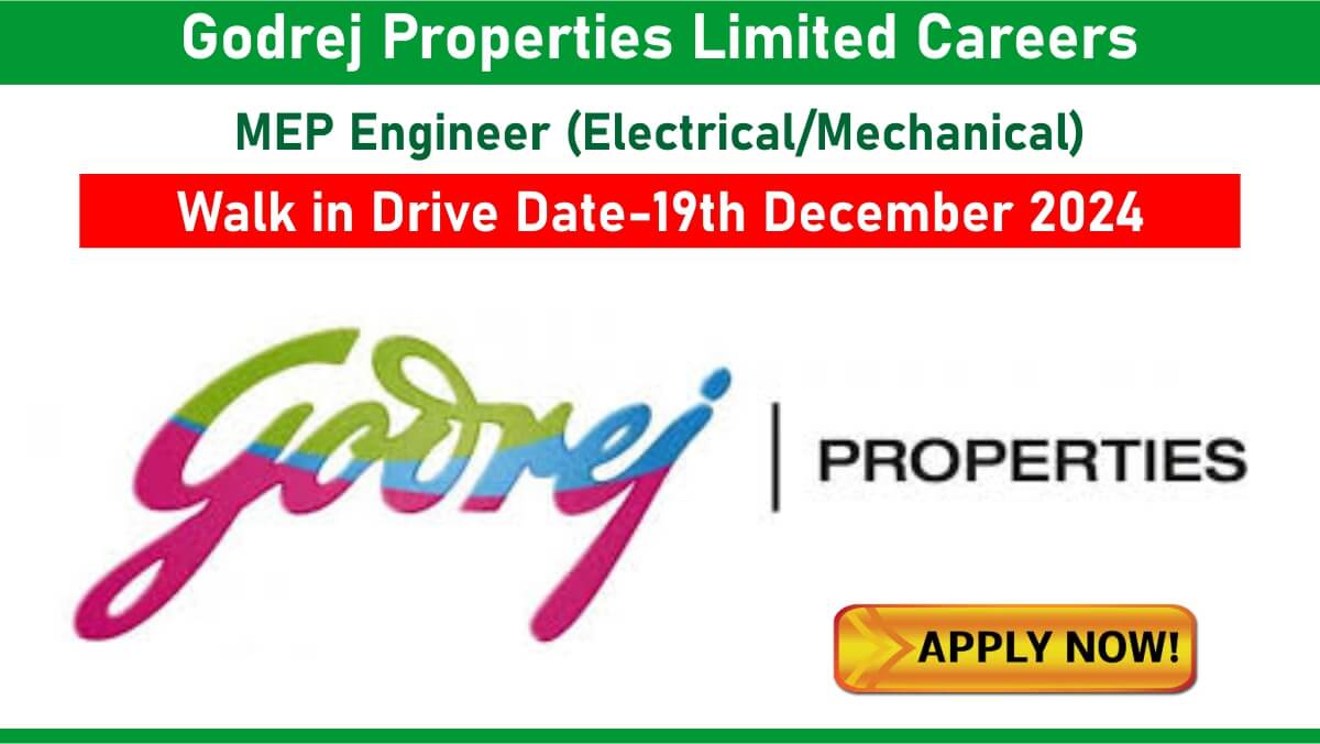 Godrej Properties Limited Vacancy