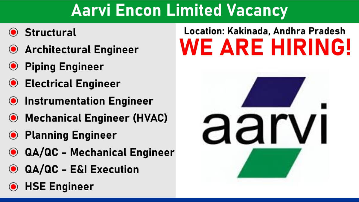 Aarvi Encon Limited Vacancy