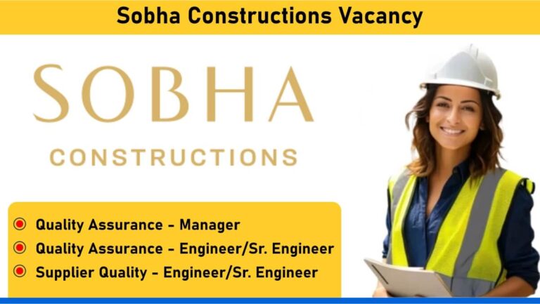 Sobha Constructions Vacancy