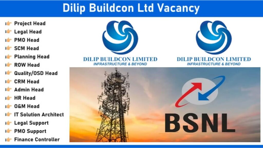 Dilip Buildcon Ltd Vacancy