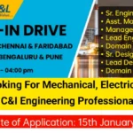 L&T-Sargent & Lundy Limited Mega Walk-In Interview 2025 | For Mechanical, Electrical, Civil, and C&I Engineering Experts.