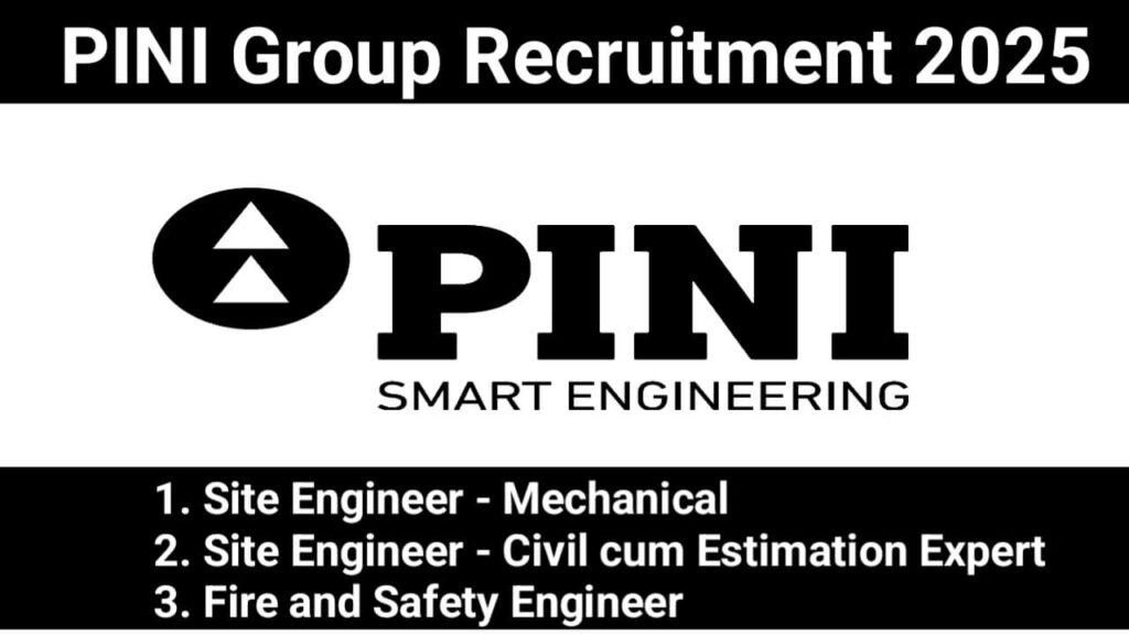 PINI Group Recruitment 2025 | For Ropeway Project, Himachal Pradesh