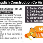 Shree Jagdish Construction Co Hiring 2025 | Construction Jobs In Vadodara