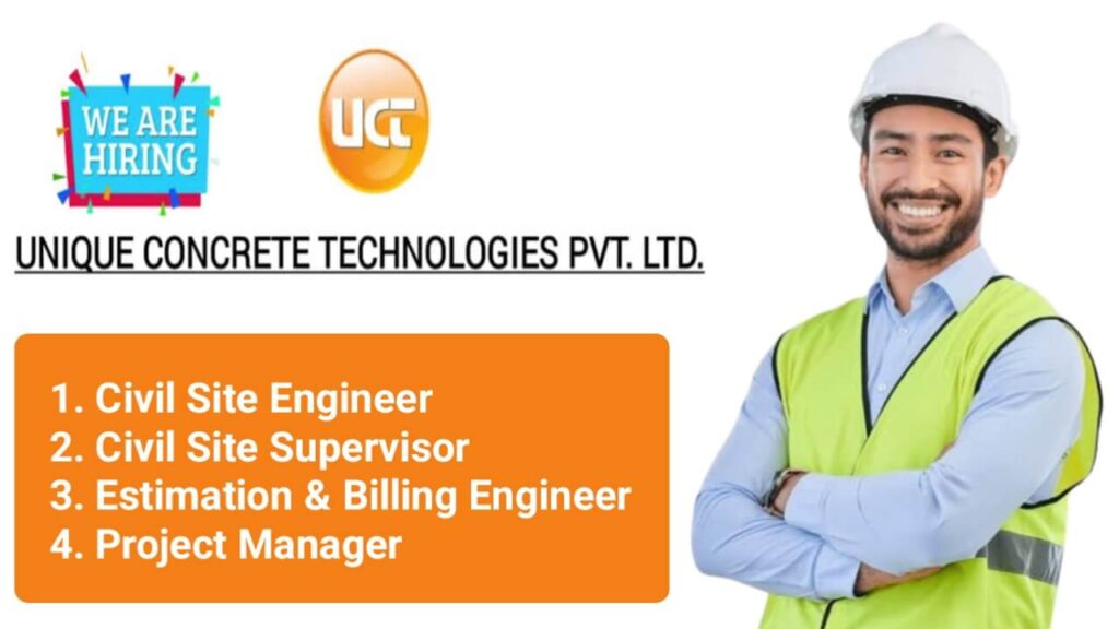 Unique Concrete Technologies Pvt Ltd Recruitment 2025 | Civil Engineer Jobs In Mumbai