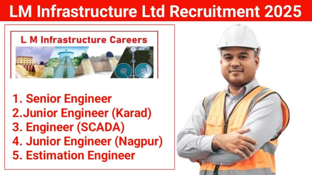 LM Infrastructure Ltd Recruitment 2025 | For Water Supply and Sewerage Projects