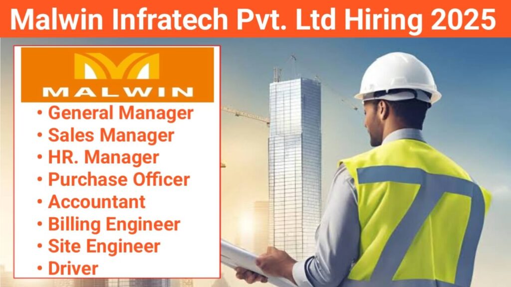 Malwin Infratech Pvt. Ltd Hiring 2025 | Construction Jobs In Kolhapur