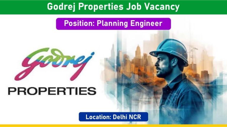 Godrej Properties Job Vacancy