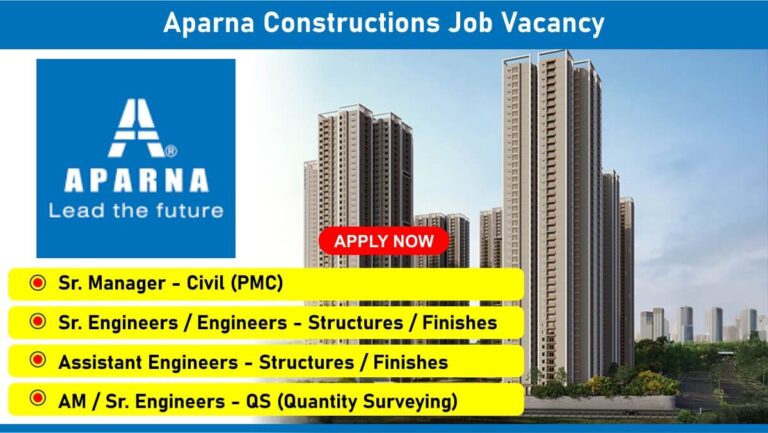 Aparna Constructions Job Vacancy