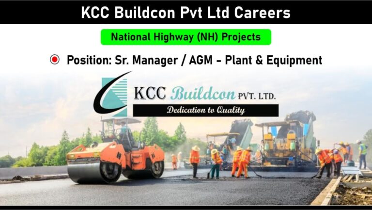 KCC Buildcon Pvt Ltd Careers