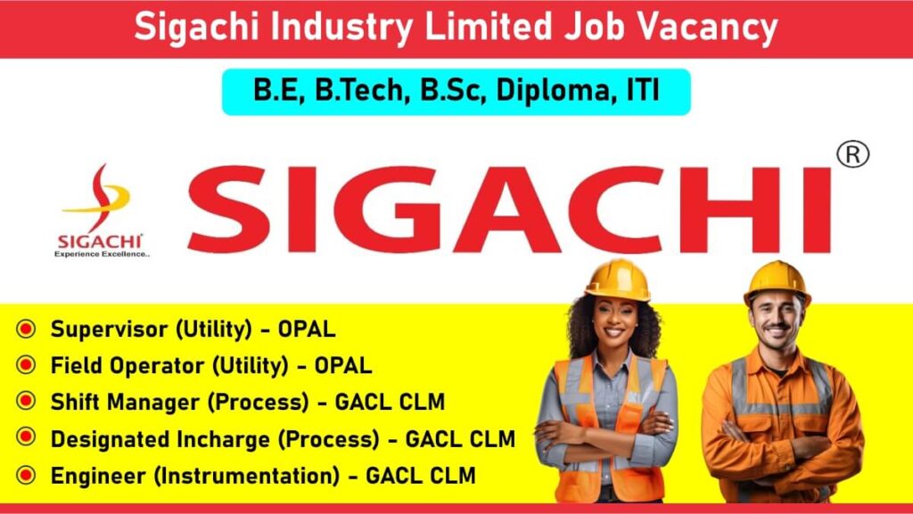 Sigachi Industry Limited Job Vacancy