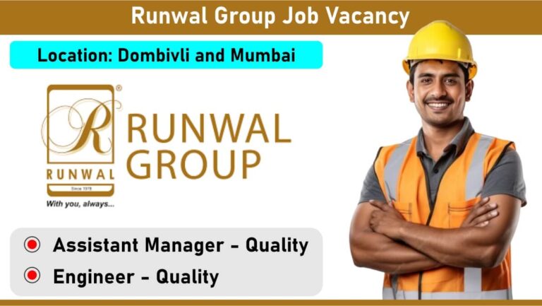 Runwal Group Job Vacancy